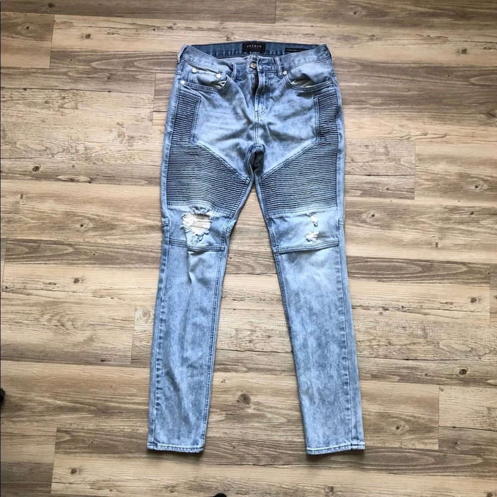 PACSUN men’s skinny moto jeans (31x32)